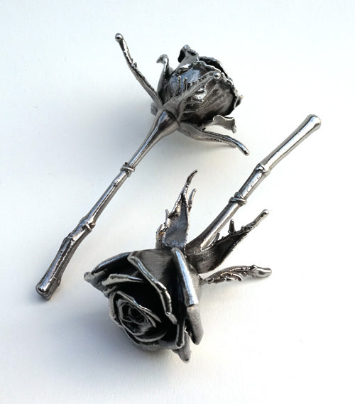 Tin Coated Real Rose