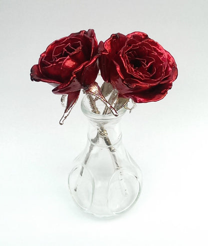 Enamel Roses - Small Real Roses Preserved