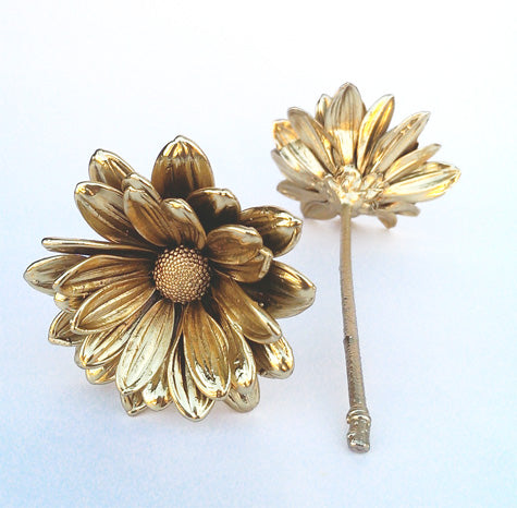Gold & Silver Covered Daisies