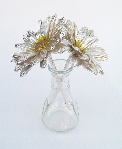 Gold & Silver Covered Daisies